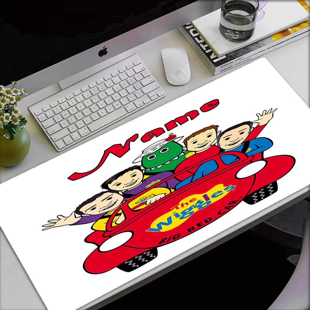 Custom Name The Wiggles Theme Mouse Pad, Non Slip Rubber Base, Multifunctional Office & Home Decor, Perfect for Workspace Personalization.