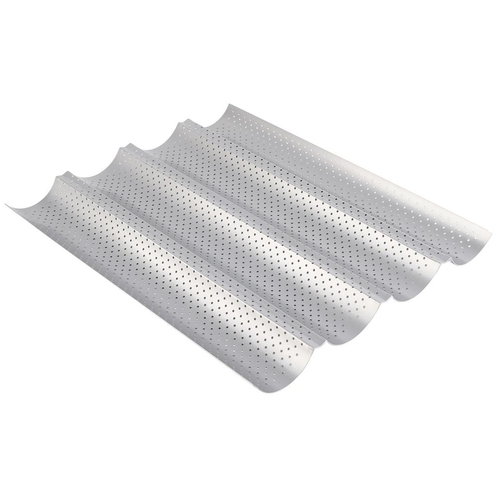 Сковорода для выпечки французского хлеба с антипригарным покрытием MultiGrooves Waves Сковорода для выпечки французского хлеба Противень для выпечки Форма для приготовления пищи Кухонный инструмент