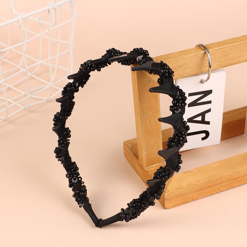 Темпераментная повязка на голову из бисера ручной работы, модная универсальная повязка на голову, обруч для волос для женщин и девочек, головные уборы, аксессуары для волос