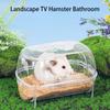 Elegant Hamster Bathtub Box Small Pet Animals Cage Accessories Camera Shape Small Animal Cage Sand Bath