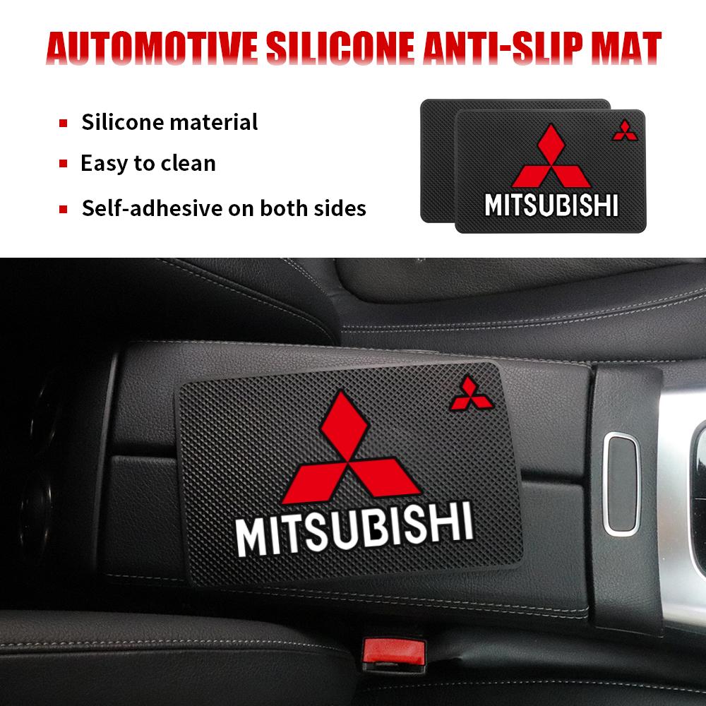 PVC Car Dashboard Silicone Non-Slip Mat Storage Sticky Pad Auto Accessories For Mitsubishi 9 Ralliart X EX ASX L200 Colt Lancer