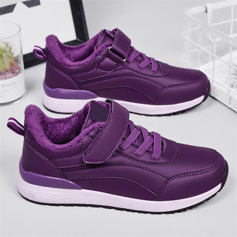 Мужские и женские зимние нескользящие полуботинки для ходьбы — толстые, теплые, с бархатной подкладкой, MX2066