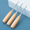 1 шт. Шило с деревянной ручкой DIY для кожи, палаток, шитья, ремонта обуви, ручной стежок, для кожаных изделий, пробойник, инструменты для кожи