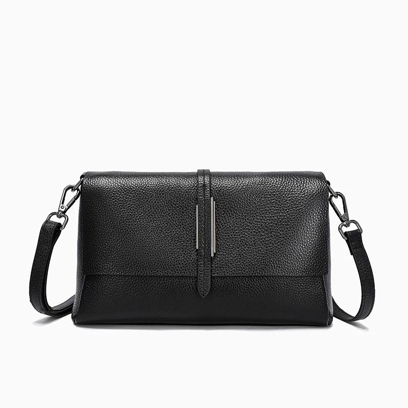 Women's Genuine Leather Messenger Bag Soft Leather Shoulder Functional Bag