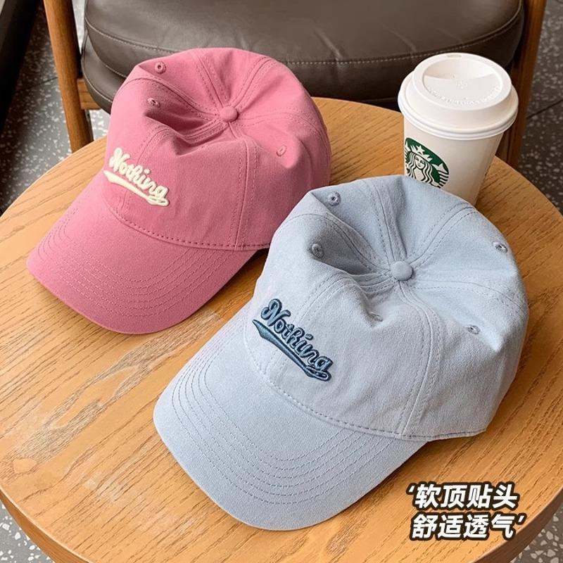Big brim baseball cap women's new enlarged head circumference hat shows the face small spring summer soft top cap men trend