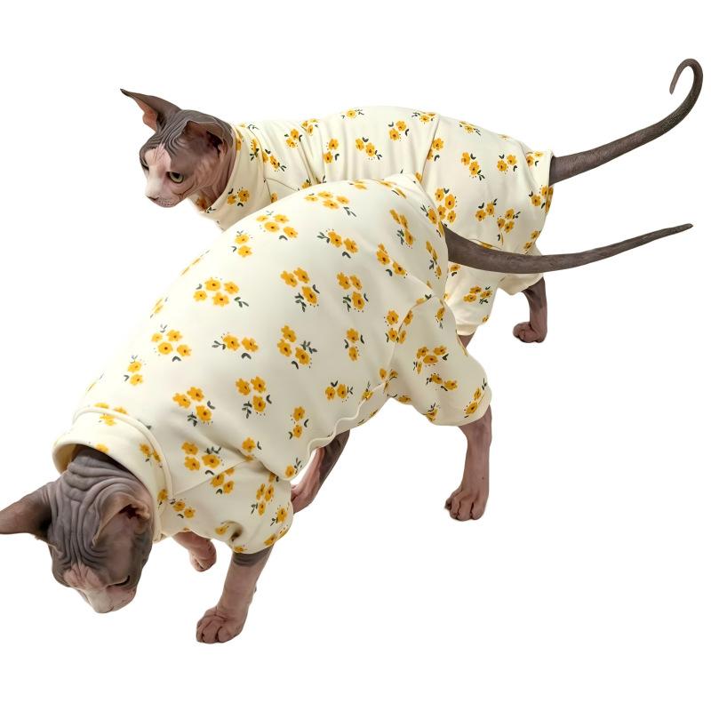 autumn and winter German hairless cat popular hot pet four-legged clothing cute cat pet clothing