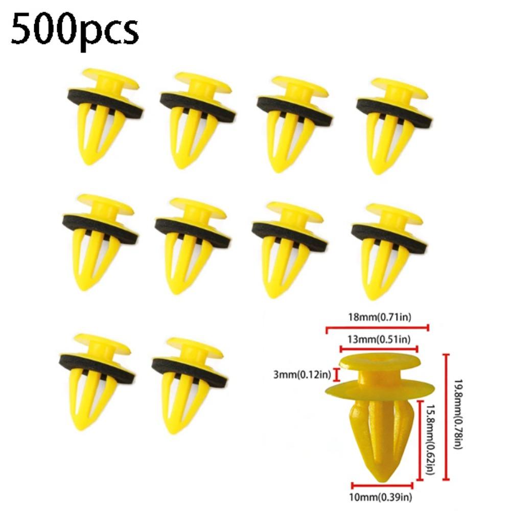 Plastic Material Auto Door Trim Panels Fastener 10mm Size Plastic Rivets Push Clip  Auto Door Trim