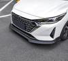 Комплект переднего сплиттера для Nissan Sylphy 23-й модели: Передний сплиттер без сверления, Задний спойлер, Жалюзи на заднее стекло ("Бычьи рога"), Пороги