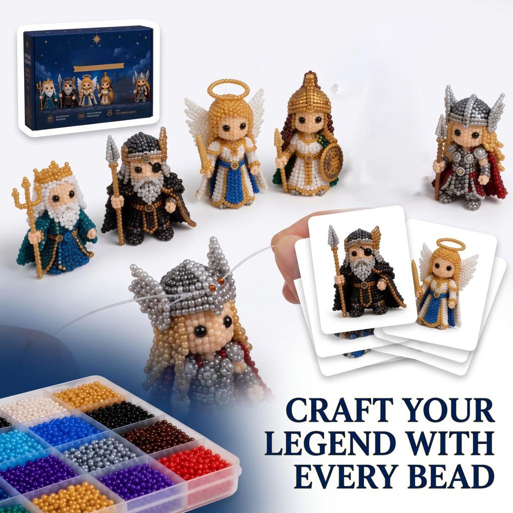 Bead Kit with Assorted Beads and Supplies for Jewelry Making