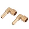 2pcset G38 Male Thread Brass Elbow Hose Barb Coupling Connector Joint Adapter Fitting(8mm)