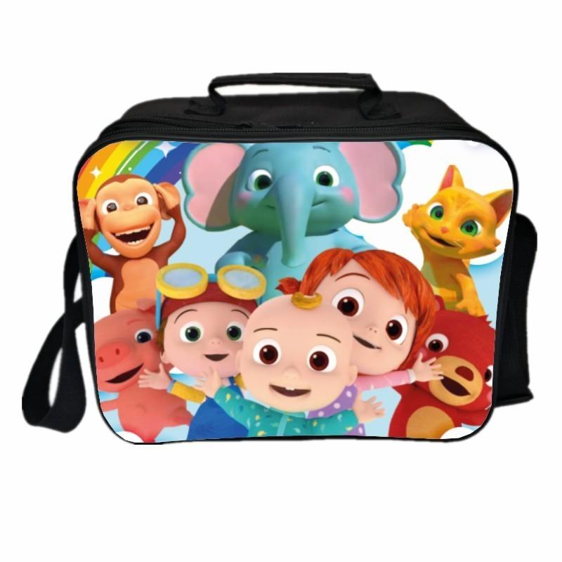 Cocomelon Insulated Lunch Box Bag With Large Capacity For Childrens Outdoor Adventures