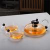 Nordic Style Deflated Tea Pot Heat Resistant Tea Brewing Pot Household Flower Tea Kettle  Fruit Tea