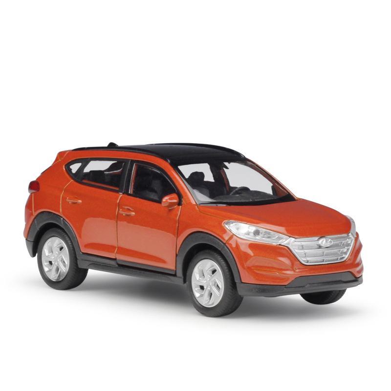 1/36 Hyundai Tucson SUV игрушечная машинка модель Welly литой сплав транспортное средство миниатюра инерционная коллекция подарок для детей мальчиков малыш
