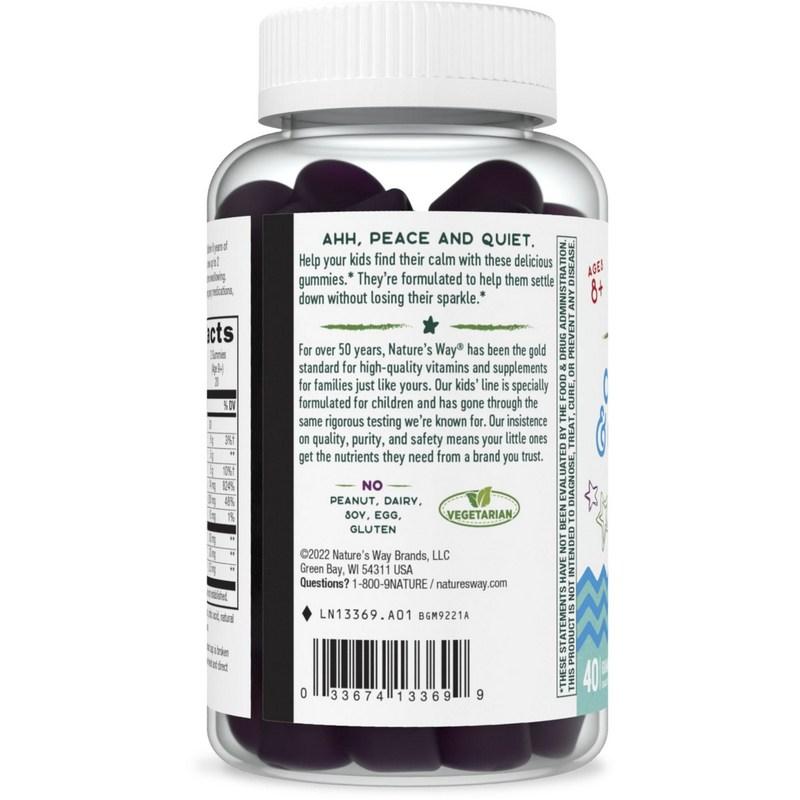 Жевательные таблетки Nature's Way Children's Cool Calm & Collected со вкусом винограда, 40 таблеток, 1 упаковка