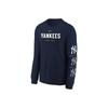 Nike X Mlb New York Yankees Логотип Буквы Принт Круглый Вырез Пуловер Повседневный Длинный Рукав Толстовка Детская Толстовка Темно-Синий 3Z3B7NMBZ-NYY