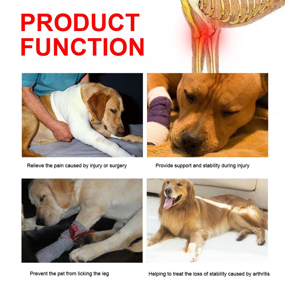 Фиксатор колена для собак Травмы Фиксатор ноги Хирургическая повязка на сустав Раны для собак Заживляет Артрит передней ноги у собак Предотвращает появление медицинских принадлежностей для собак