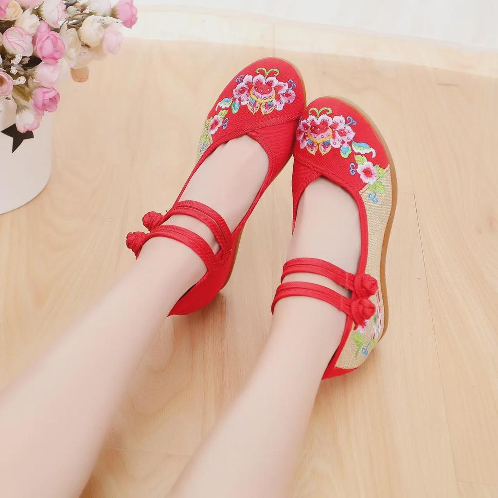 Весенние женские туфли-пионы с вышивкой Xinyue 2020