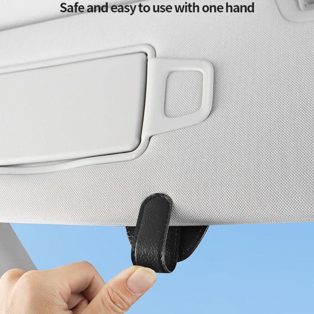 2pcs Universal Car Glasses Clip Magnetic Automotive Hanger Portable Car Sun Visor Clip  Ticket