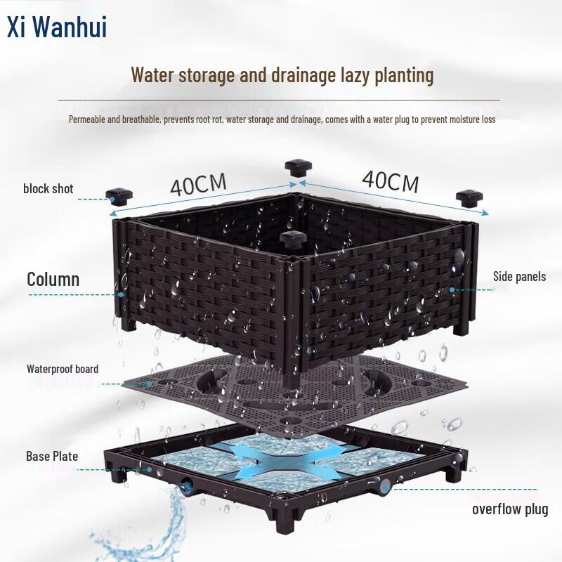 Xivanhui Balcony Vegetable Planter Box