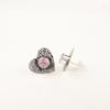 Rare Morganite Gemstone 925 Sterling Silver Jewelry Handmade Wedding Stud 0.6" EE-143-6