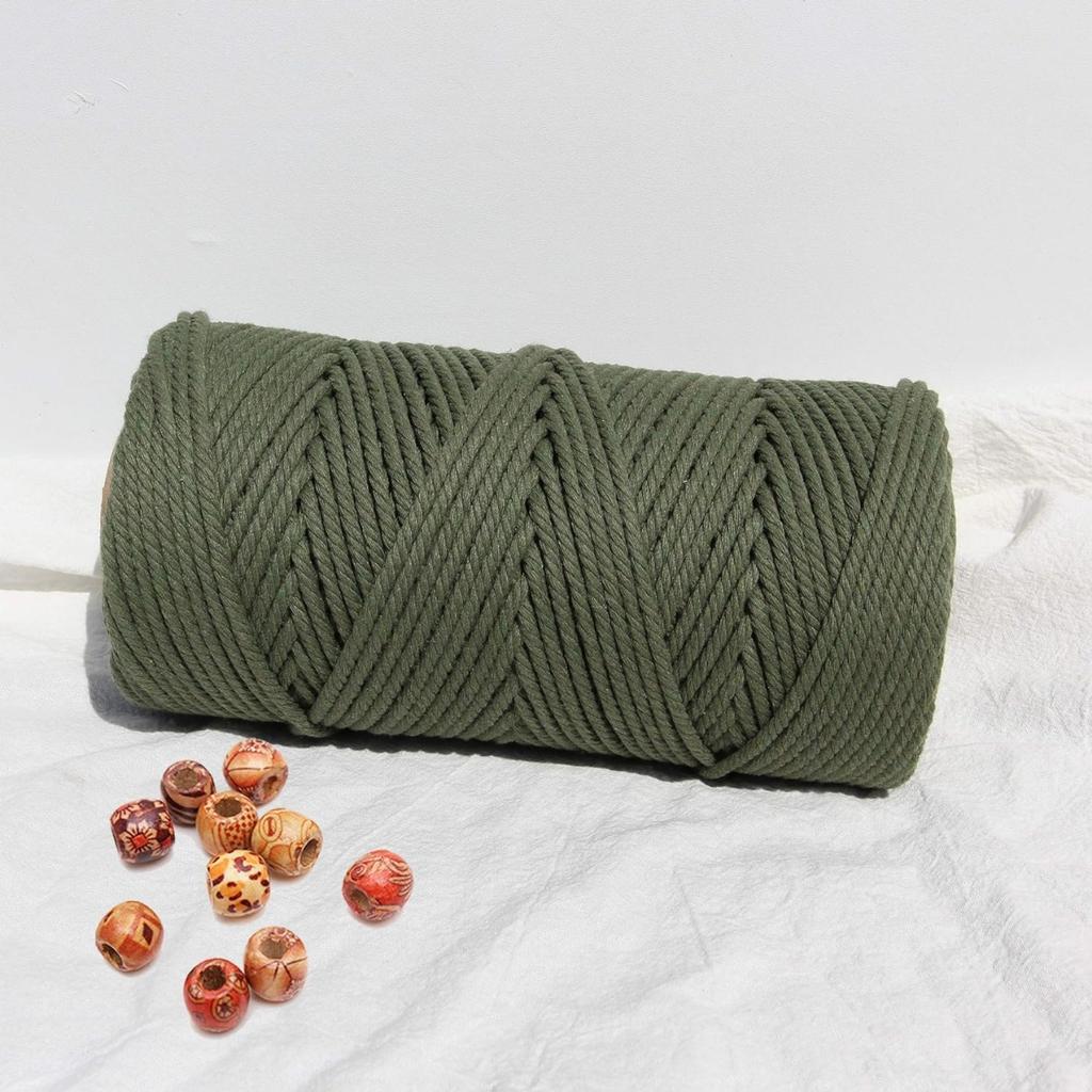 Шнур макраме 4 мм 100 м, хлопковая веревка, веревка, поделки, сделай сам, цветная нить, витой шпагат, ручное шитье, домашнее свадебное украшение