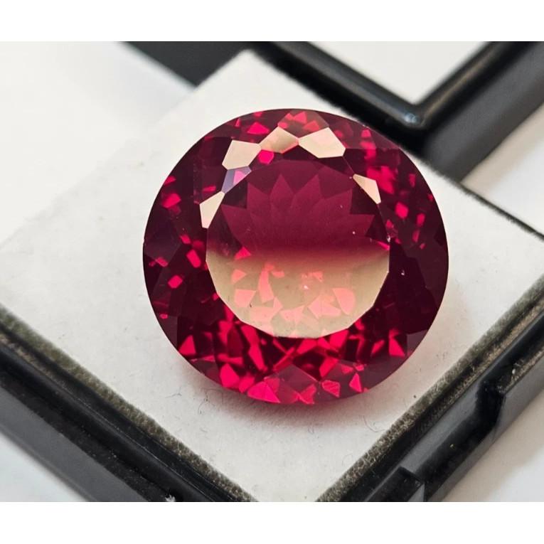 Red Color Ruby Mozambique 20+ Ct Round Cut Certified Beautiful Loose Gemstone
