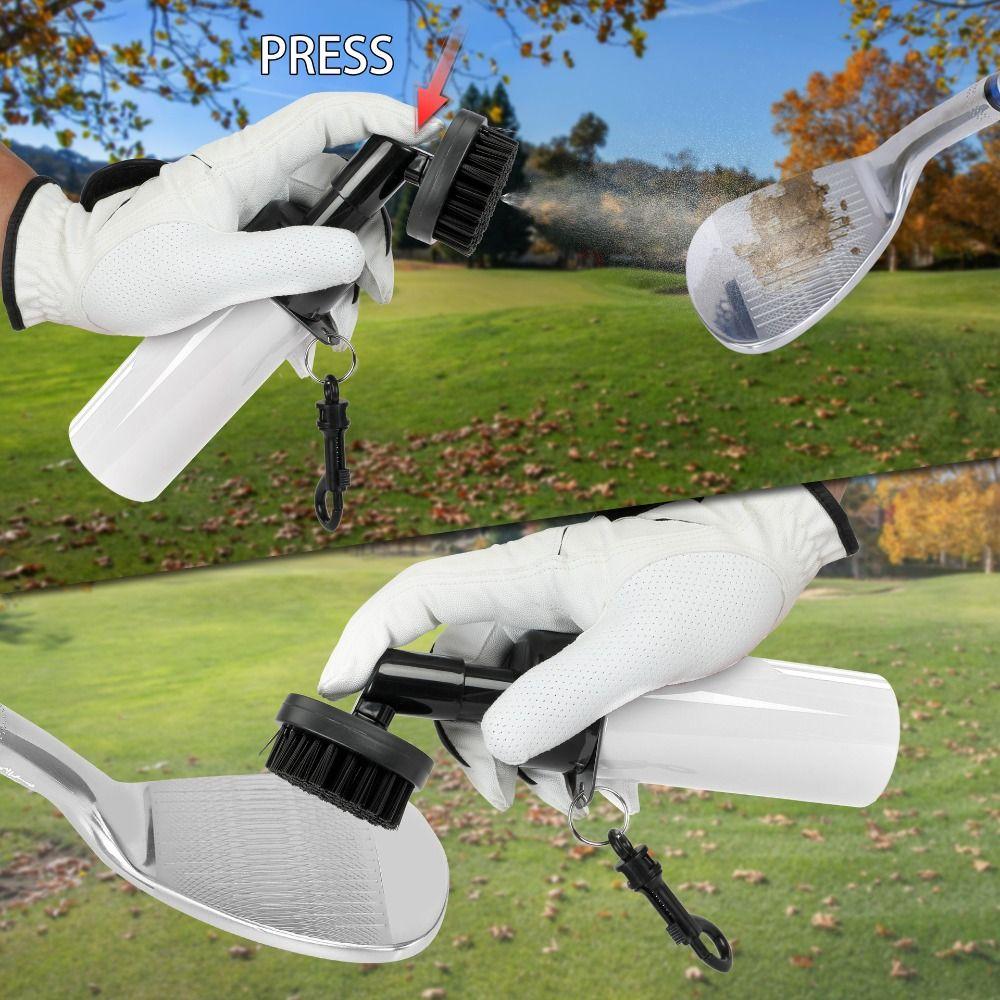 Press Type Golf Club Groove Water Brush Nozzle Design Golf Squeeze Bottle  Wide Application