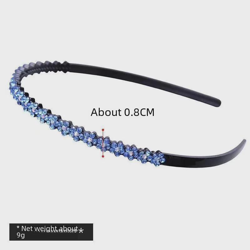 Нескользящая повязка на голову со стразами и зубцами - элегантный аксессуар для волос для взрослых