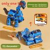 Triceratops T Rex Brachiosaurus Excavator Vehicle Inertia Toy For Gift Boys
