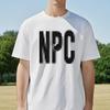 Летняя мода креативный принт буквы NPC футболки повседневные мужские мягкие и дышащие футболки с круглым вырезом с коротким рукавом футболка