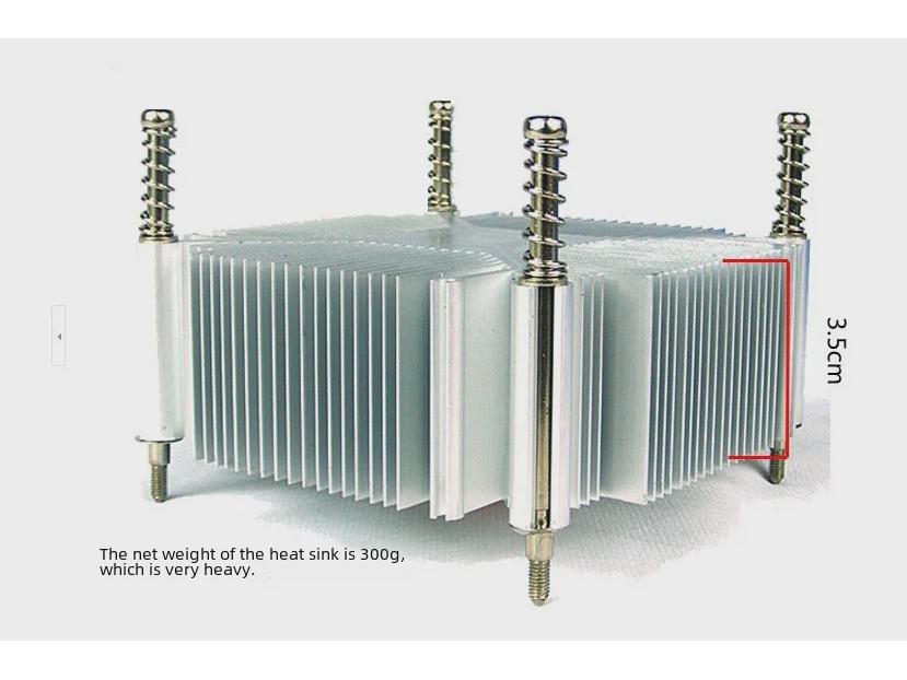 Совместимый вентилятор охлаждения процессора Intel 115X с 4-контактным регулятором температуры