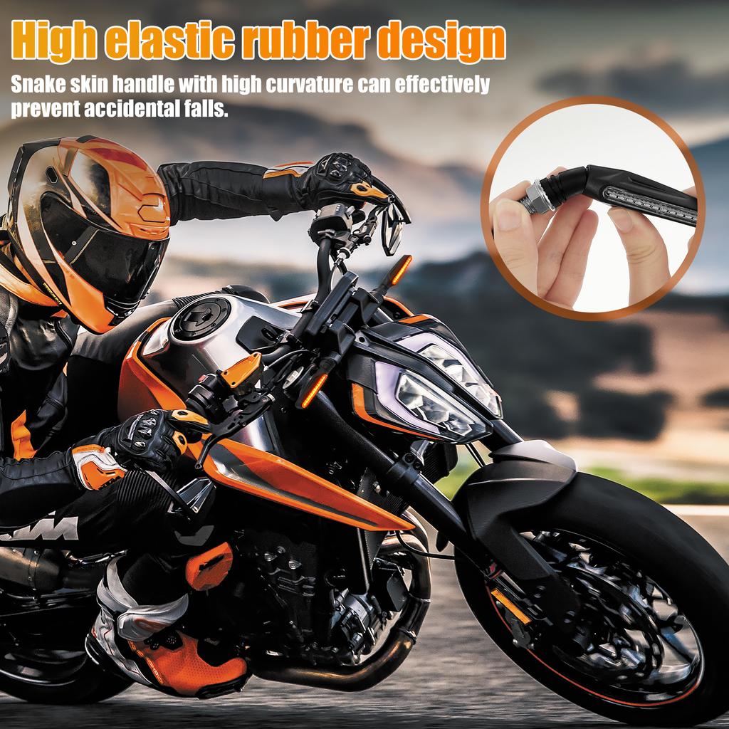 4 шт. Мотоциклетный указатель поворота Универсальный 12LED Передний Задний Бегущий свет поворота Профессиональный Последовательный Индикатор Габаритный фонарь