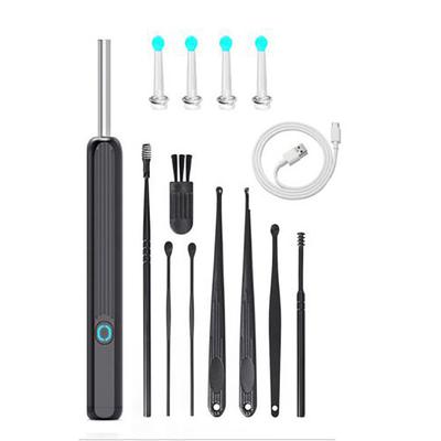 WiFi Видимая Ложка для Удаления Серы HD Загрузка Отоскоп Очиститель+8 ШТ. Вспомогательный Инструмент
