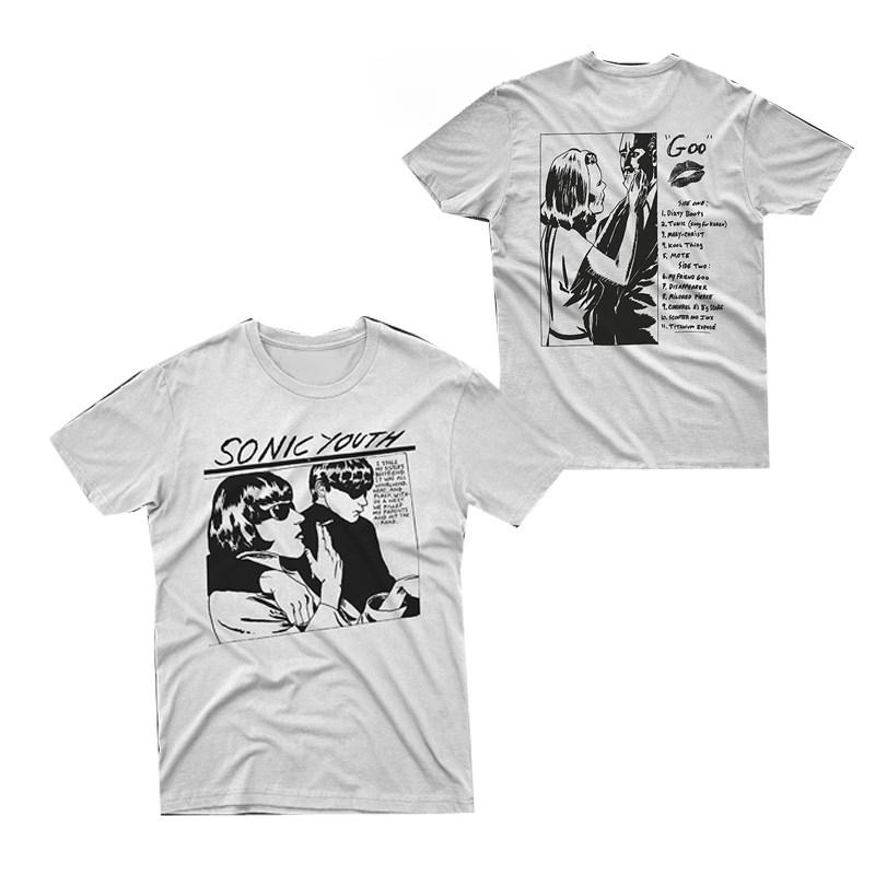 ZX SONIC YOUTH Футболка унисекс с логотипом группы Sonic Youth, Рок, Панк, Повседневная, Мужская и Женская, Люксовый бренд группы, Верх