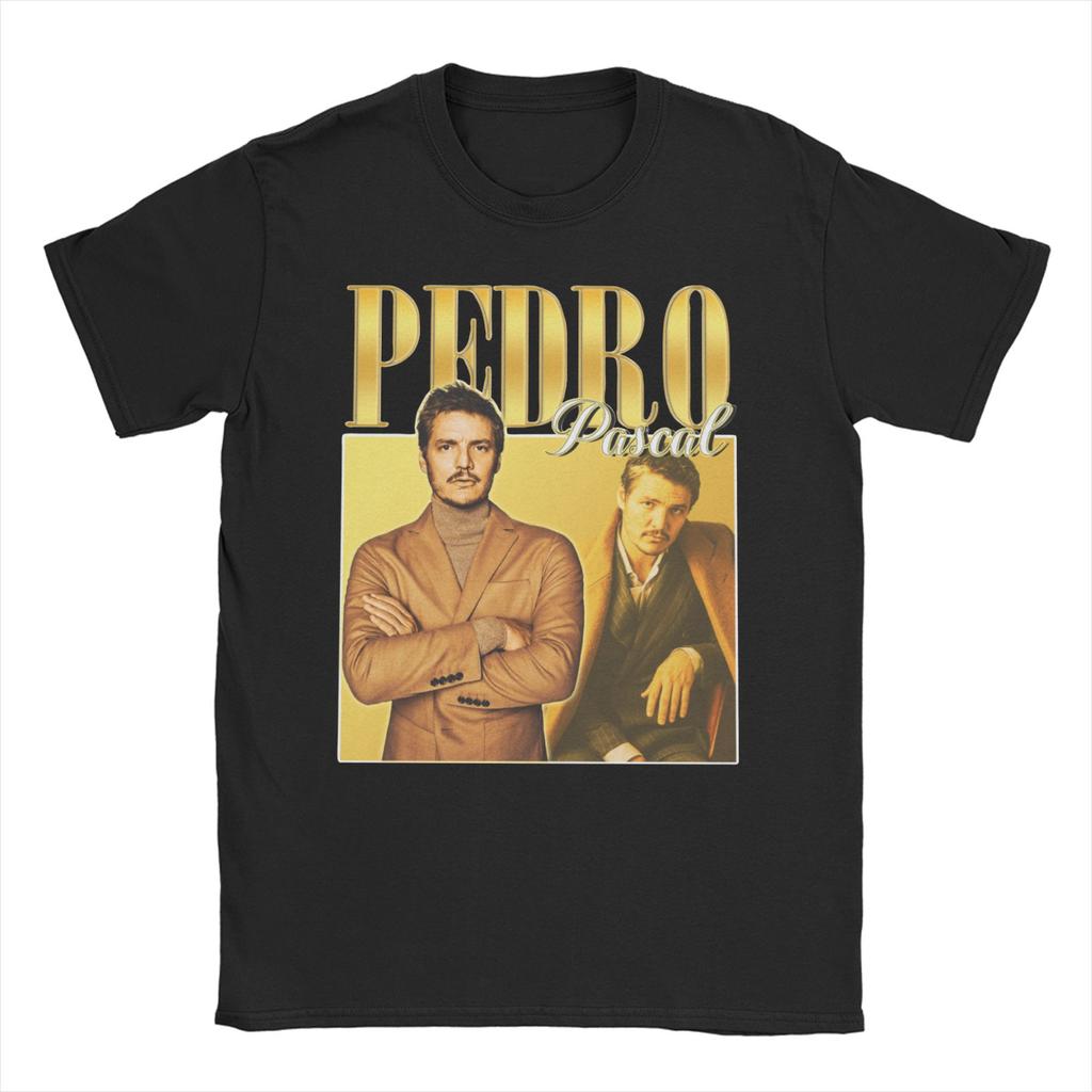 2026 Men Womens Pedro Pascal T Shirt Funny Actor Vintage 90s Pure Cotton Tops Fashion Short Sleeve Crewneck Tees New TShirts