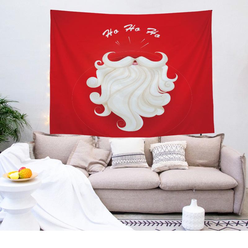 Hippie Christmas Home Decor Tapestry Santa Art Tapestry Bedroom Living Room Wall Decor Backdrop Cloth