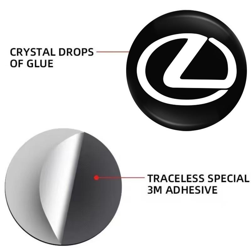 2026 Hot Interior Stickers 2/4Pcs Car Door Lock Keyhole Anti-blocking Protection Stickers For Lexus IS250 IS200 CT200h GS300 LS4