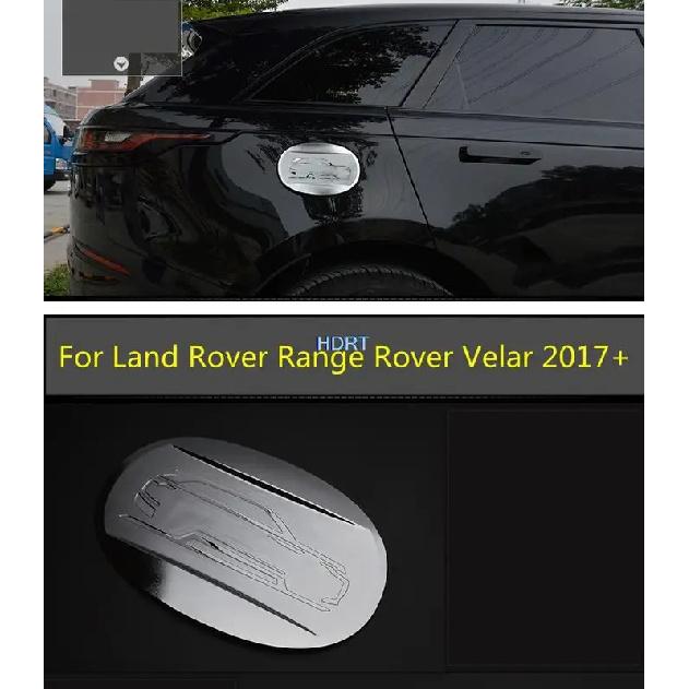 For Land Rover Range Rover Velar 2017+ Exterior ABS chrome Car Style Body Fuel Oil Tank Cap Cover Trim frame Protection Sticker
