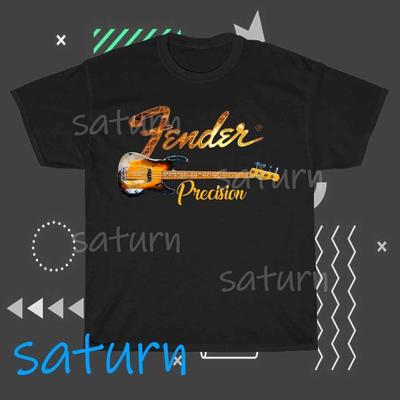 Футболка с логотипом Fender Precision Bass Смешная Размер от S до 5XL