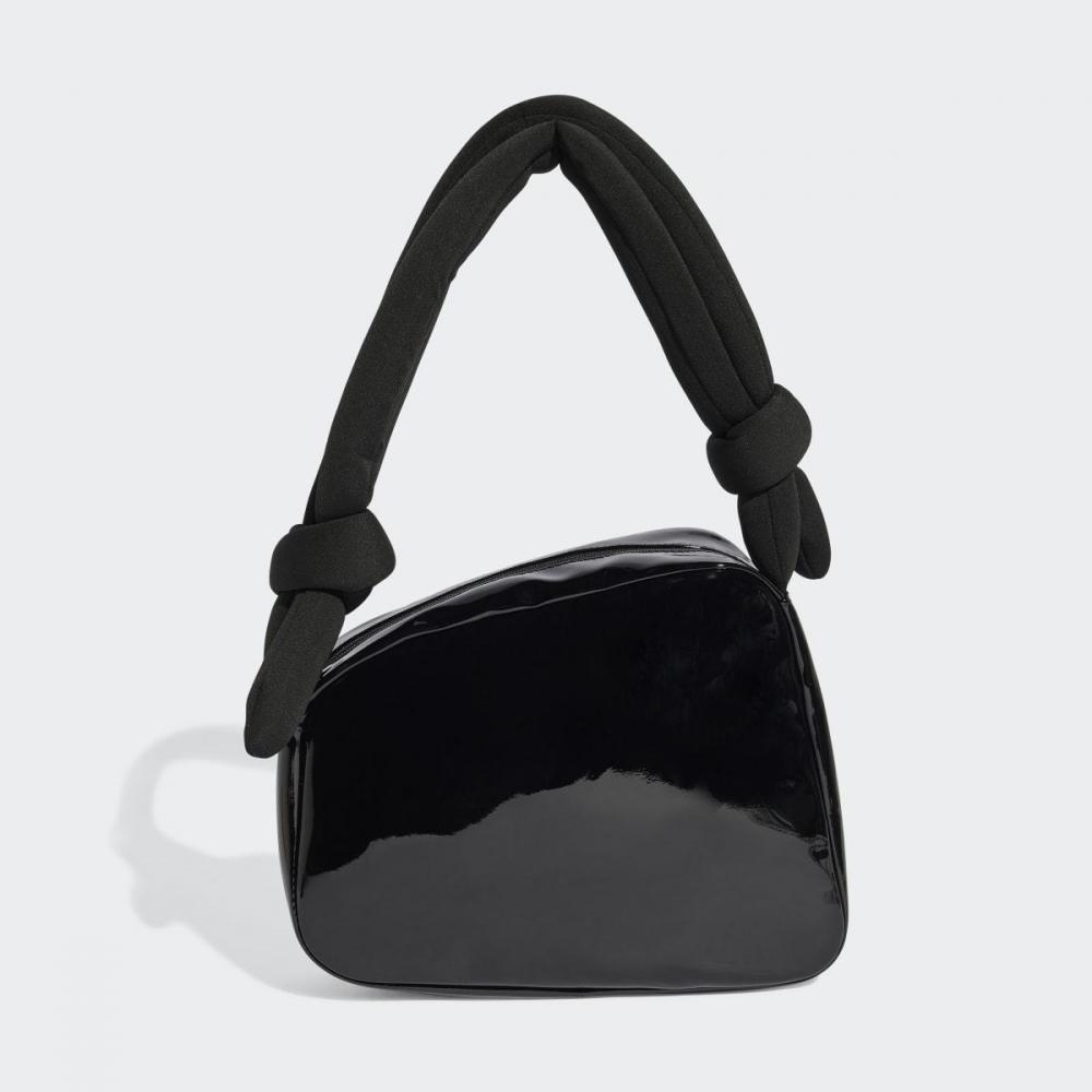 Adidas Glossy Enamel Leather Asymmetric Airliner Bag Jc6015