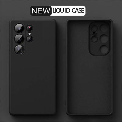 Для Samsung Galaxy S25 S24 S23 S22 S21 Plus Ultra Чехол из жидкого силикона A54 A34 A53 A52 A41 A51 A52 Мягкий чехол Аксессуары для телефона
