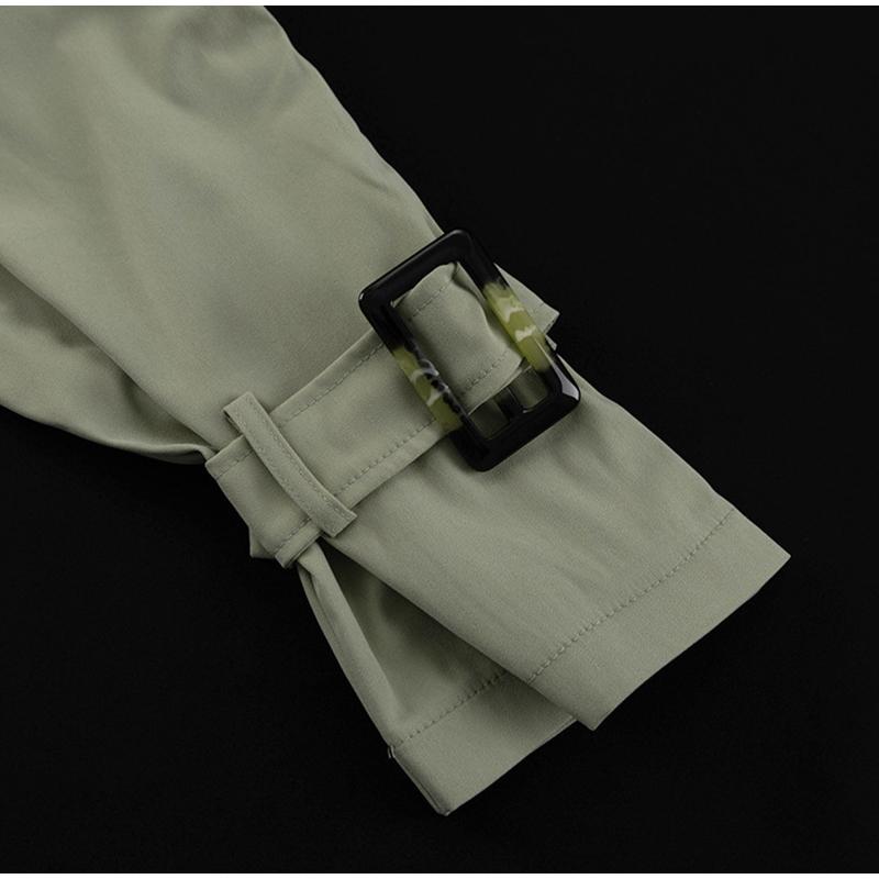 Тренч с лацканами, короткое пальто, куртка, юбка с запахом, комплект с грудью, винтажный британский стиль, женская рабочая одежда, пальто, короткие юбки, комплекты