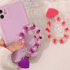 Брелок для мобильного телефона из бусин «Любовь», Защитный от падения браслет против потери телефона, Цепочка для телефона из бусин, Подвеска для телефона