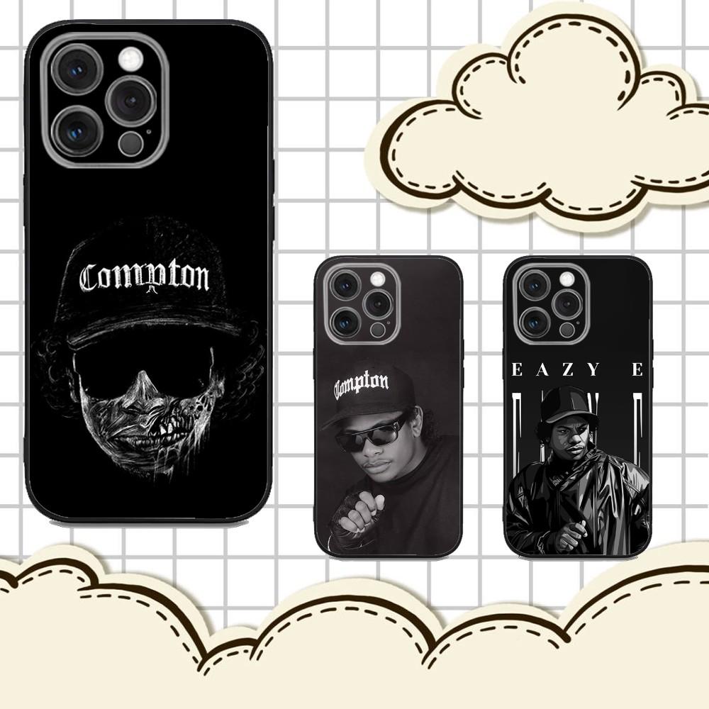 Чехол для телефона рэпера E-Eazy E для iPhone 16e, 16, 15, 14, 13, 12, 11, Pro, X, XS, Max, XR, Plus, Mini, Мягкий черный чехол
