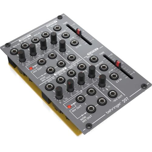 Behringer SYSTEM100 Series 297 Dual Portamento/CV Utility Analog Portamento/Utility Module, Eurorack Compatible, Modular Analog Synthesizer, Gray