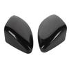 One Pair Car Side Rear View Mirror Cover Rearview Mirrors Cap (Bright Black)