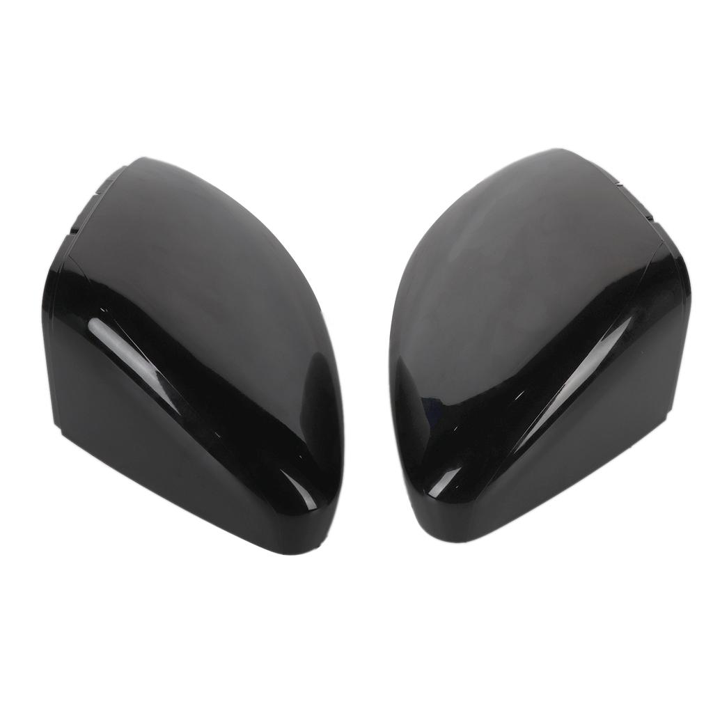 One Pair Car Side Rear View Mirror Cover Rearview Mirrors Cap (Bright Black)