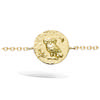 [R2591] - Gold Plated Bracelet 'Ancient Greece' Golden Green - 12 Mm (owl)