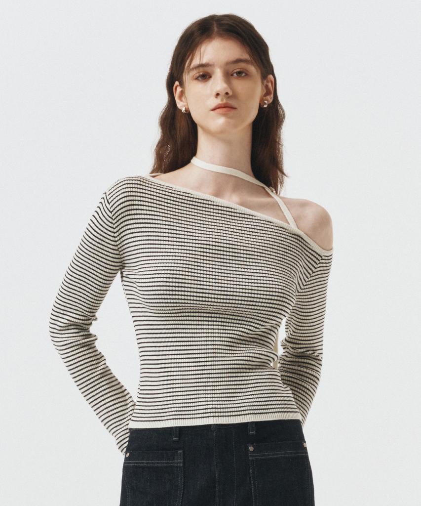 ARTID Cashmere Strap Knit Top_3 Colors