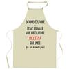 Tablier de cuisine - Mélissa ça n'existe pas - Impression bretonne - Coton résistant - Fabrication française